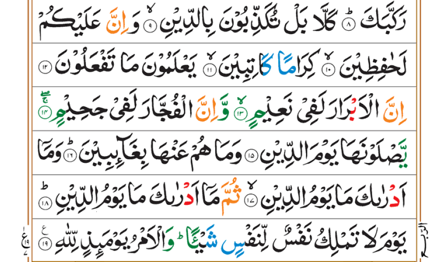 Surah Infitar 02