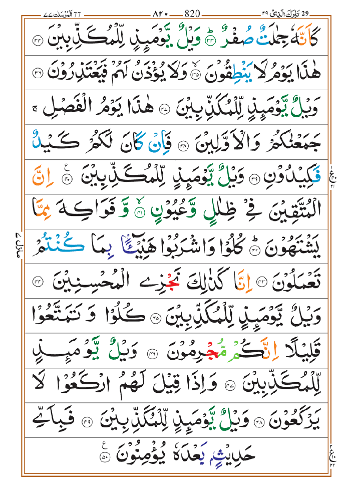 Surah Mursalat 03