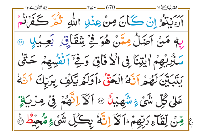 Surah Fussilat 10