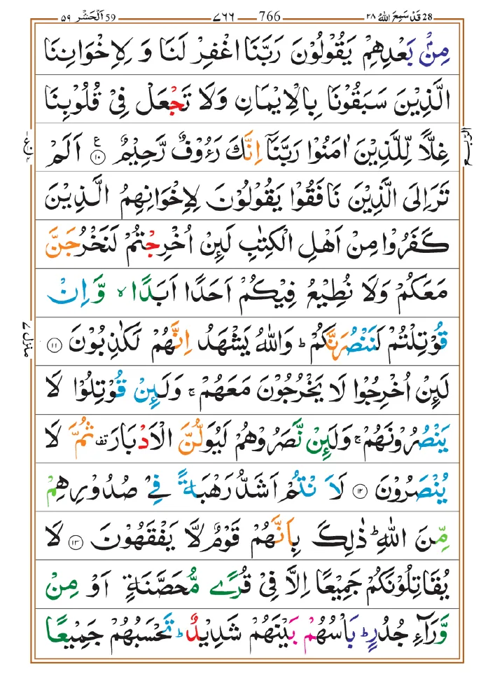 Surah Hashr 04
