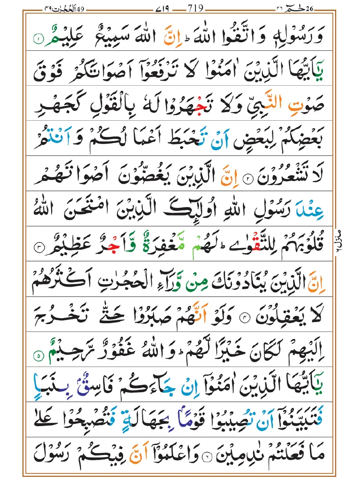 Surah Hujurat 02