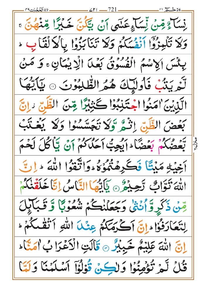 Surah Hujurat 04
