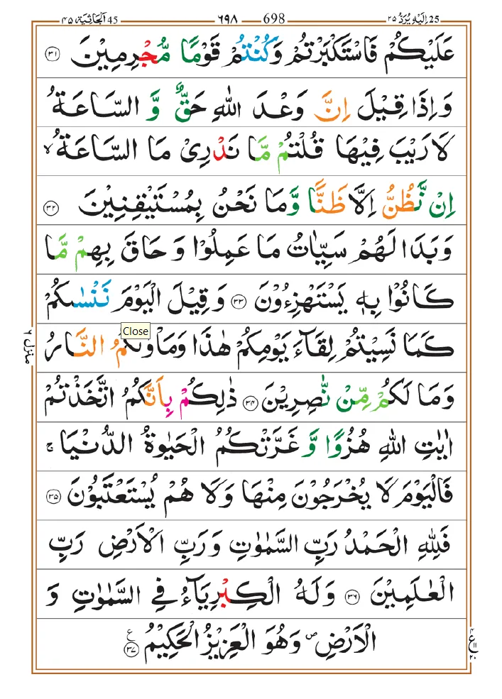 Surah Jathiyah 06