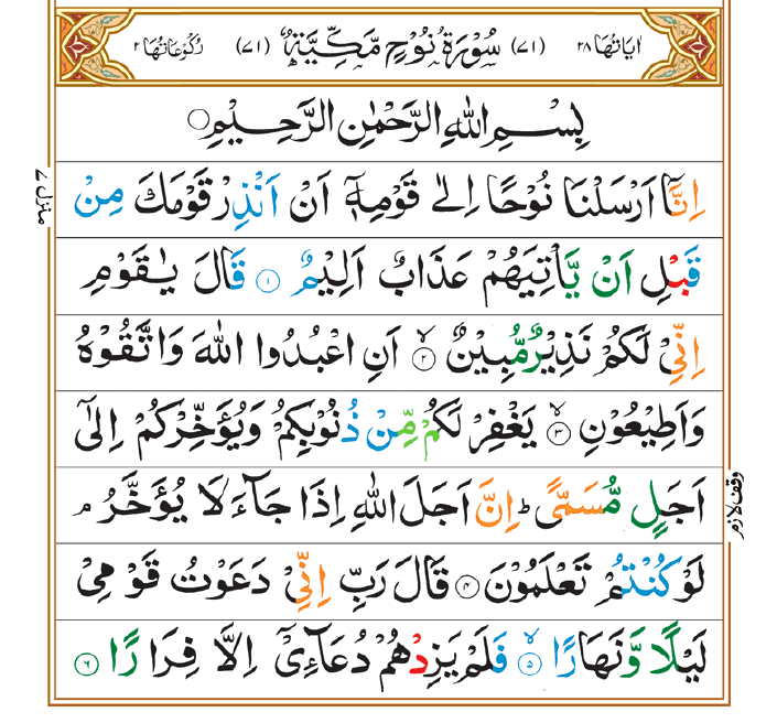 Surah Nuh 01