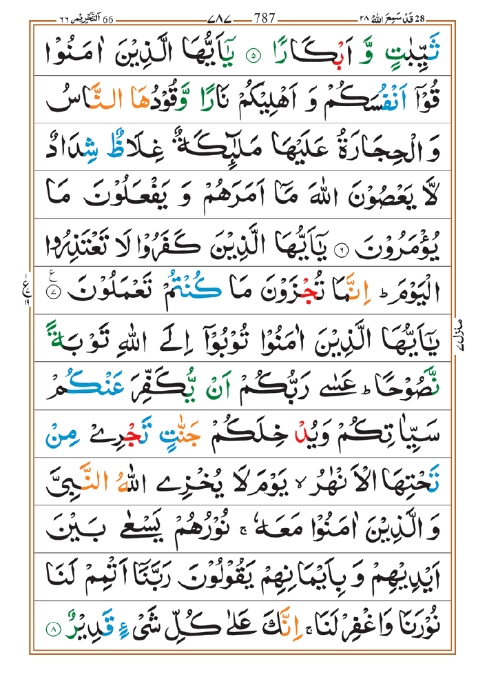 Surah Tahrim 03