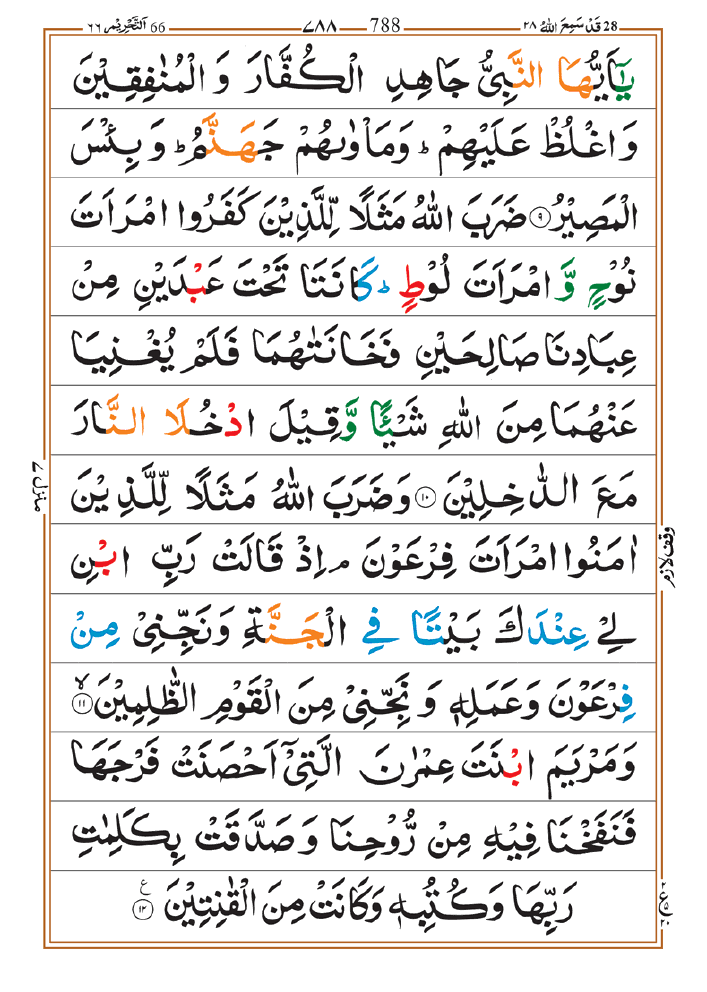 Surah Tahrim 04