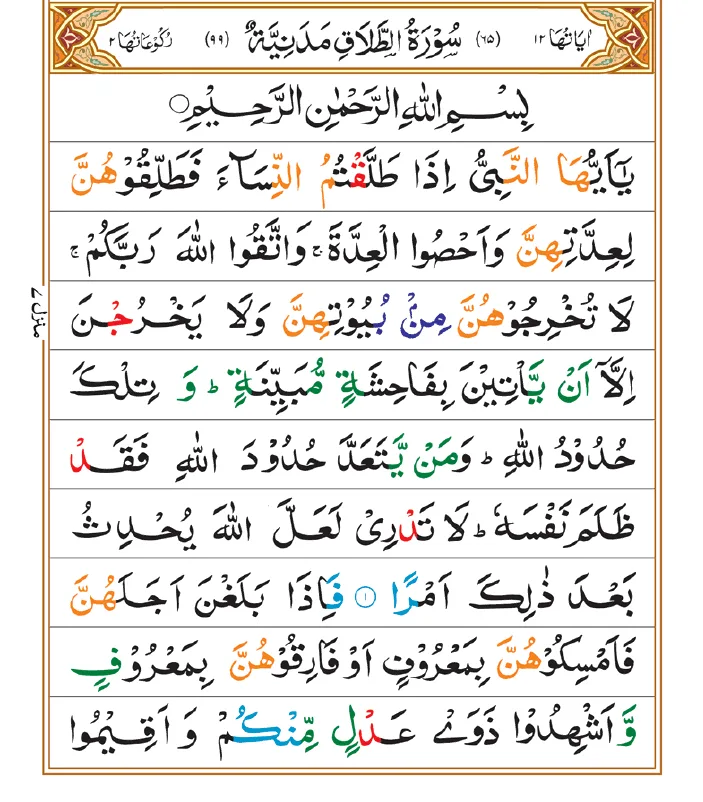 Surah Talaq 01