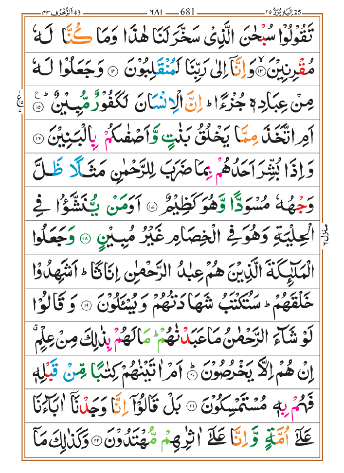 Surah Zukhruf 03