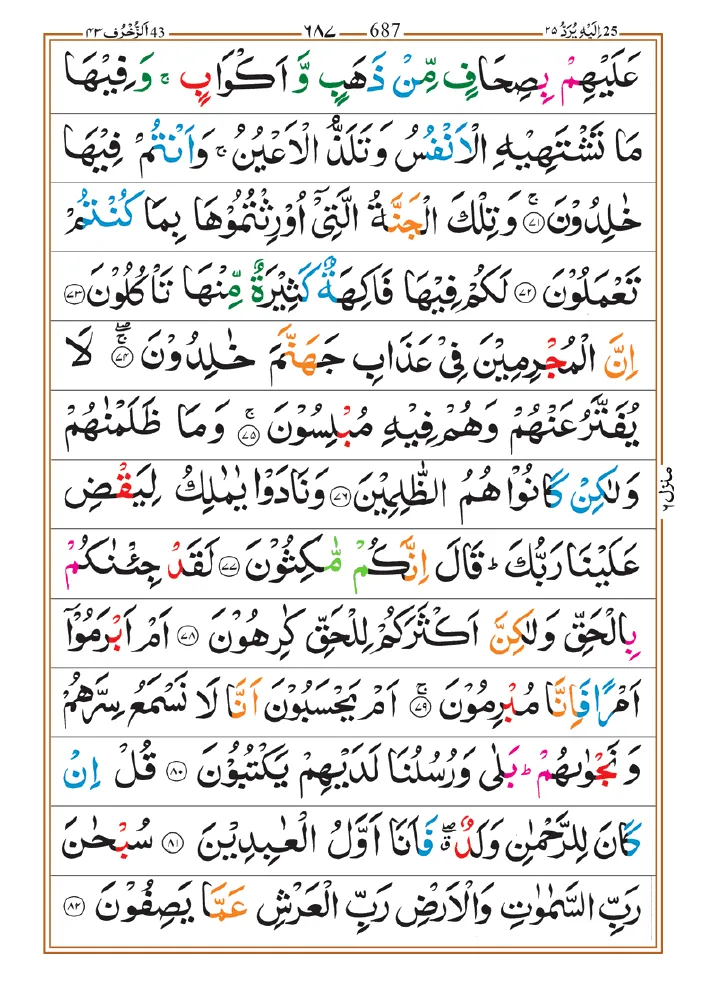 Surah Zukhruf 09