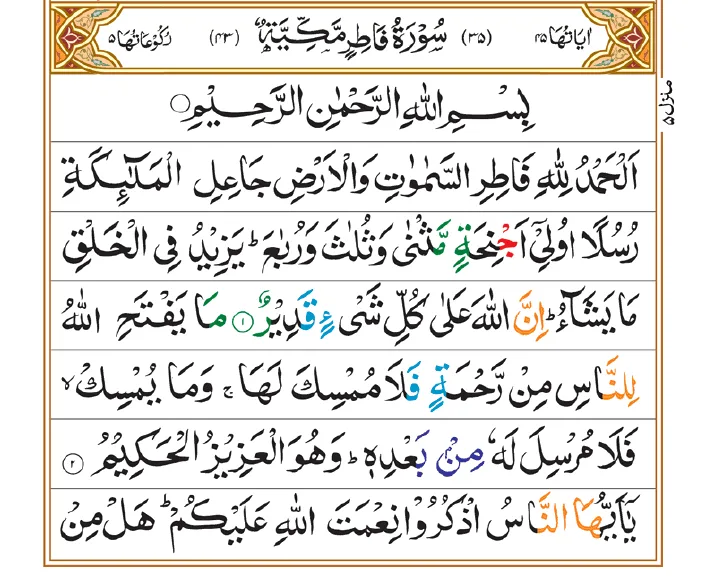  Surah Fatir 01