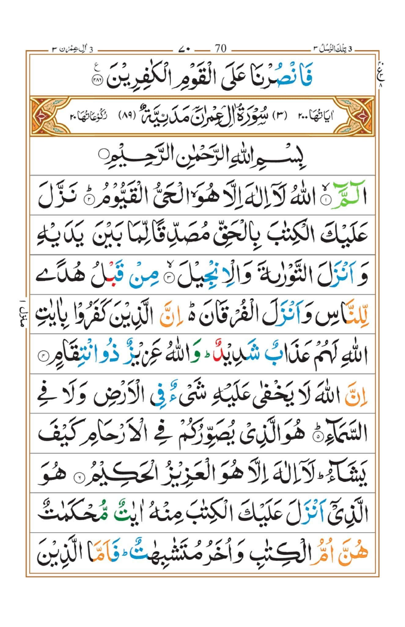 [3] Surah Imran - Deen-o-Iman